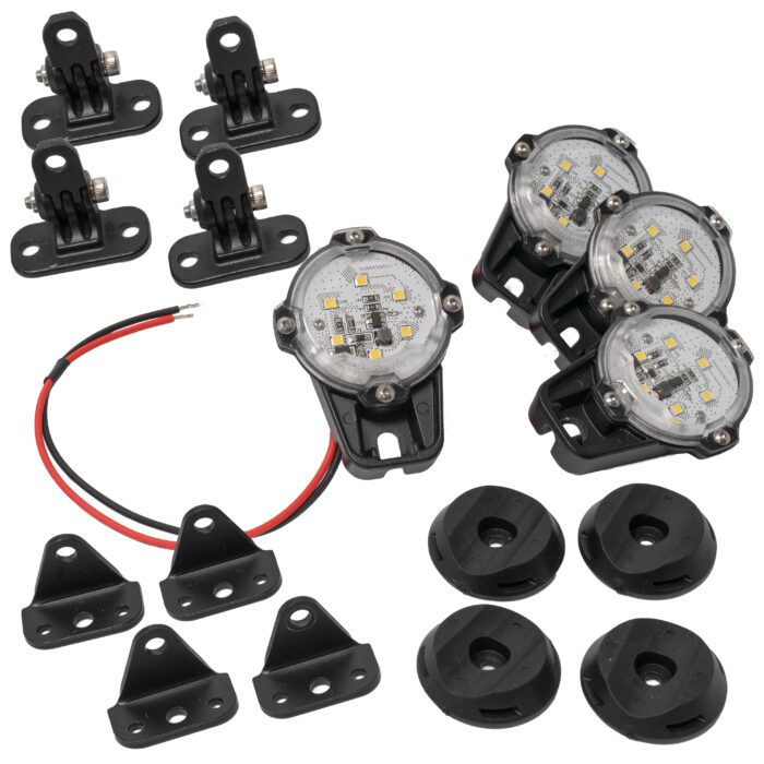 4 Pack of Yak Lights with Mounts